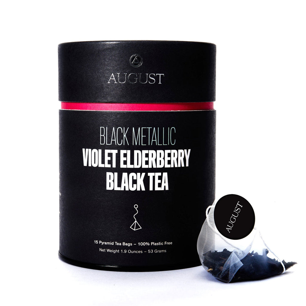 Black Metallic - Violet Elderberry Black Tea (15 Tea Bags)