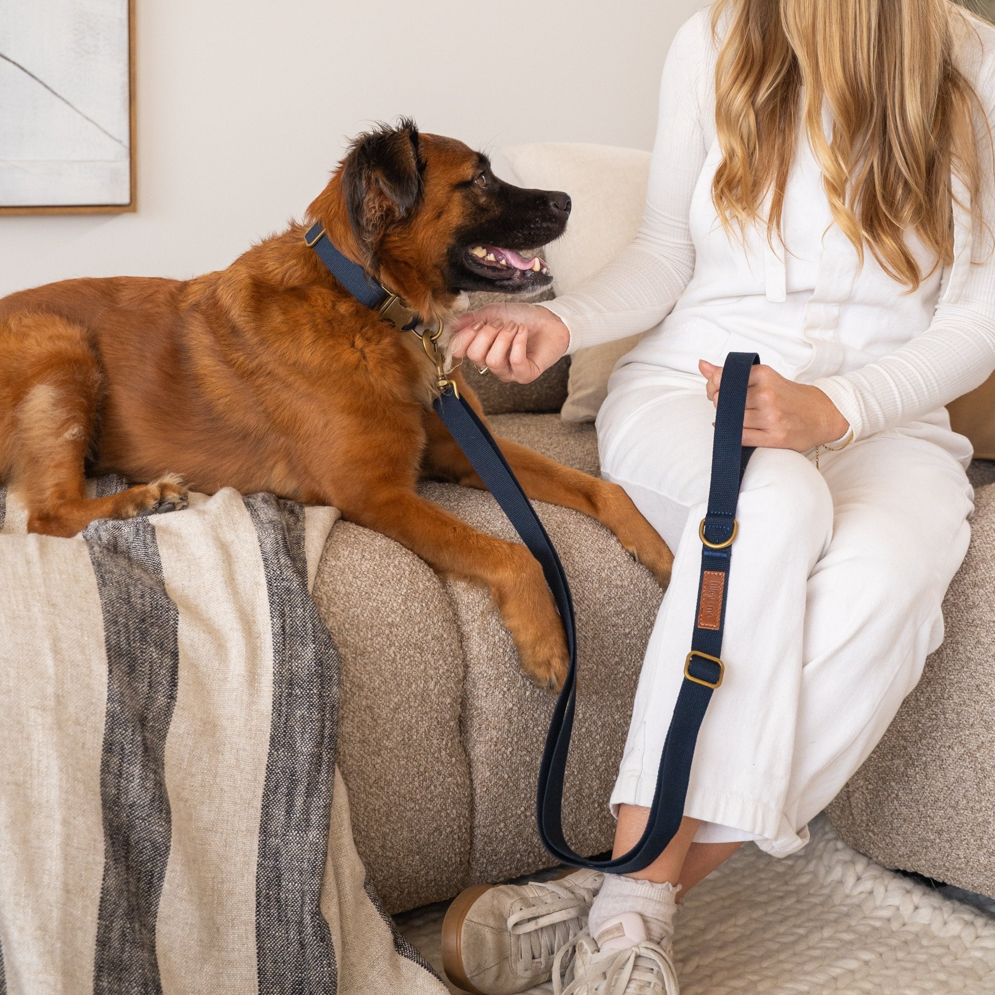 Hemp Cotton Dog Leash - Durable, Sustainable, Adjustable, Lightweight & Soft