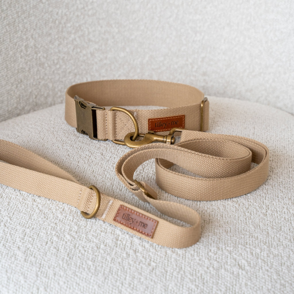Hemp Cotton Dog Collar - Durable, Sustainable, Adjustable, Lightweight & Soft