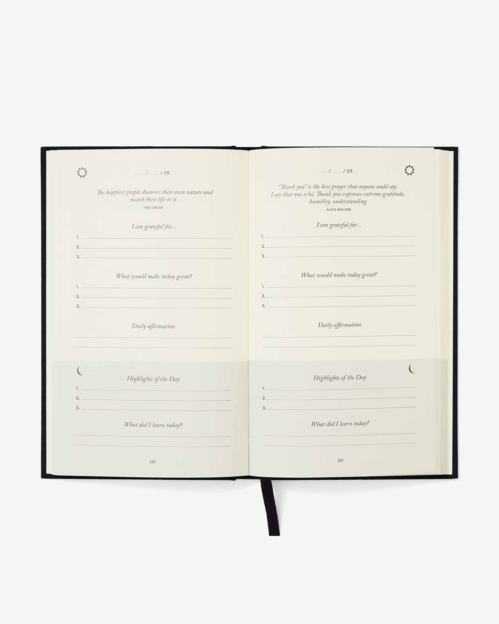 The Five Minute Journal - Bold Black