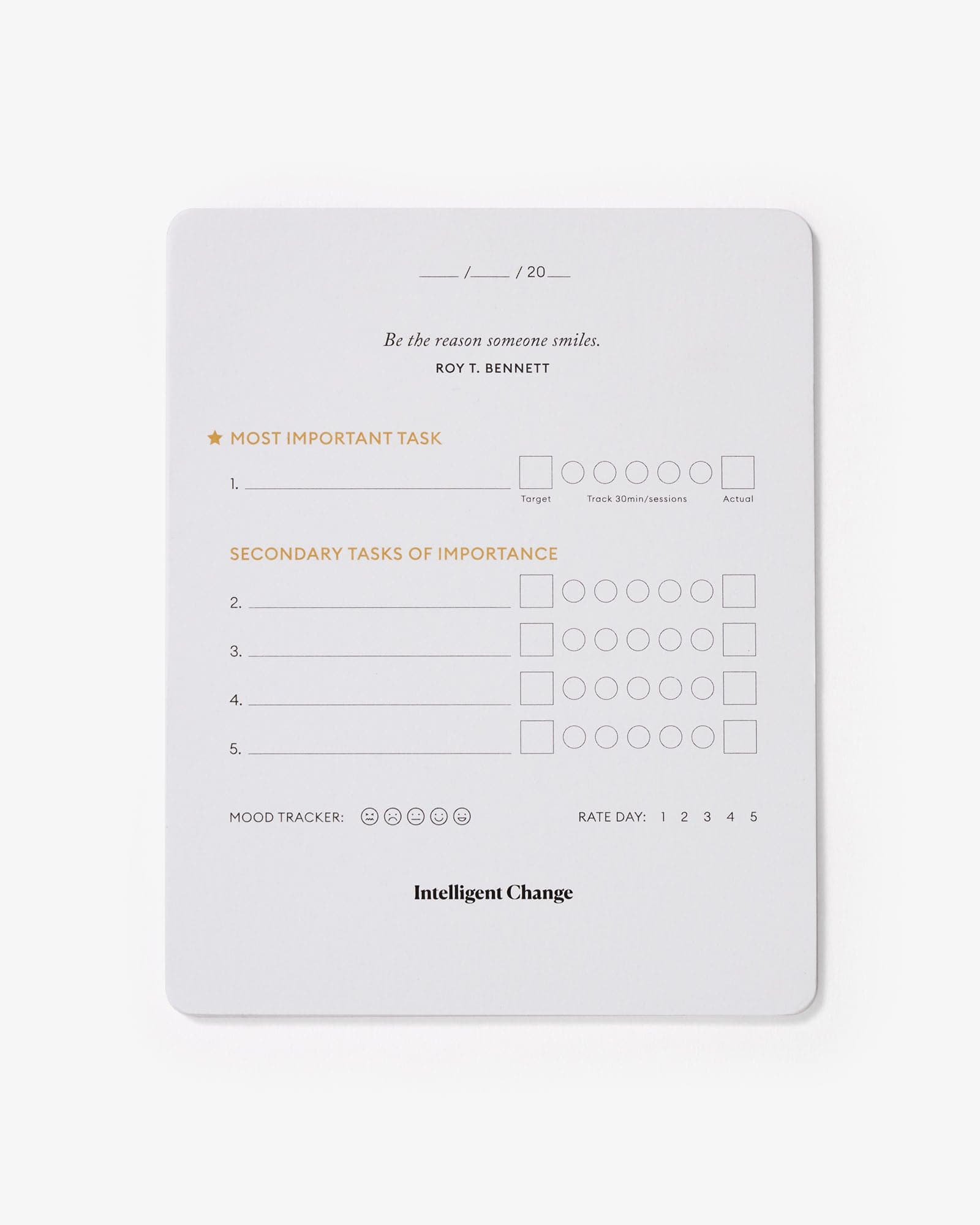 Productivity Planner Cards