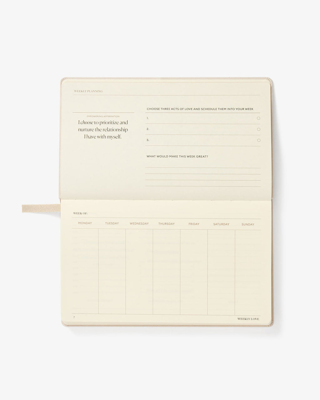 The Weekly Love Planner