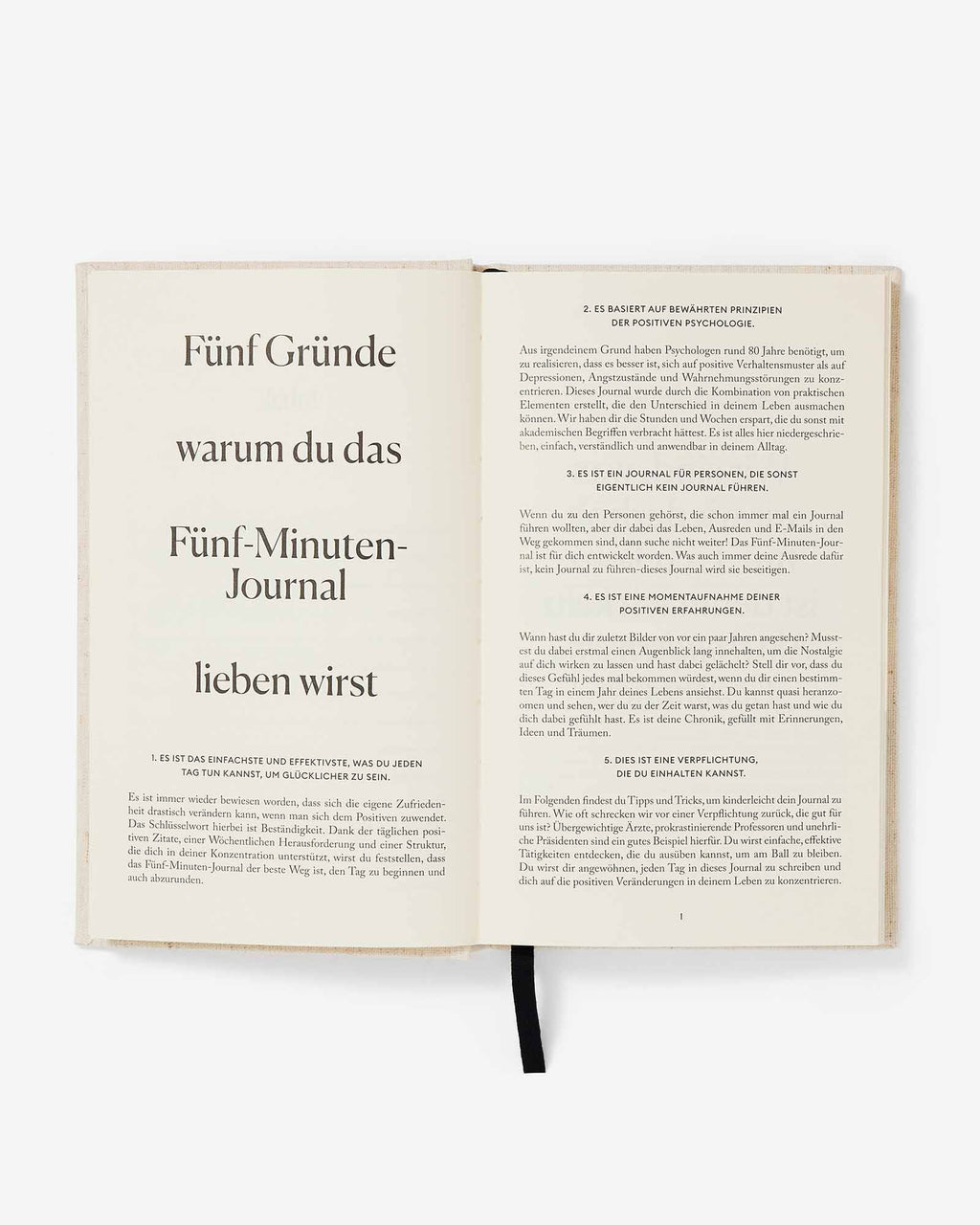 Das Fünf Minuten Journal (German Five Minute Journal)