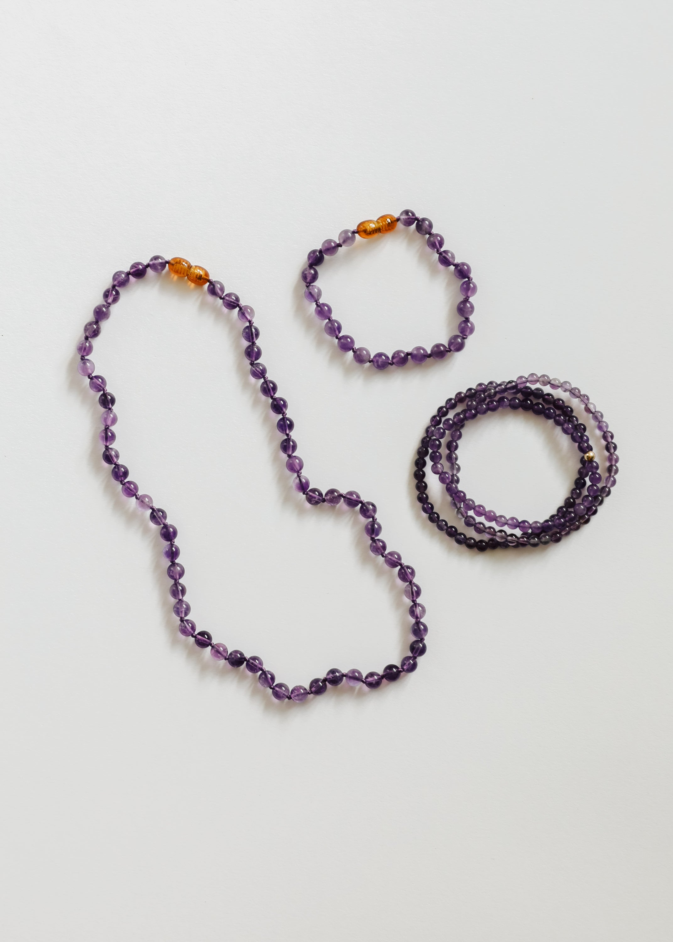 Pure Gemstone + Amethyst || Necklace