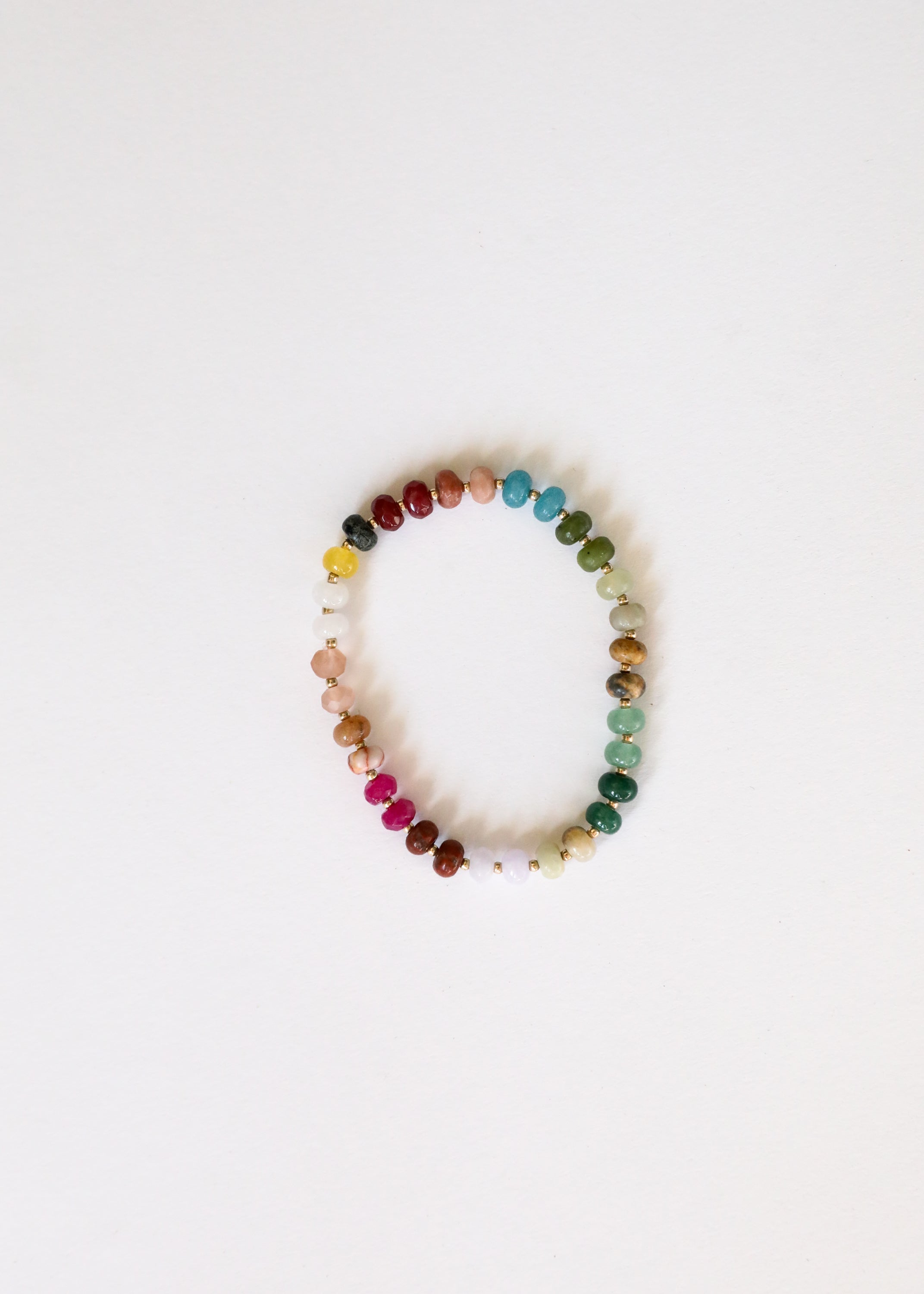 Natural Gemstone Bracelet + 14k Gold Filled Toggle : Sedona