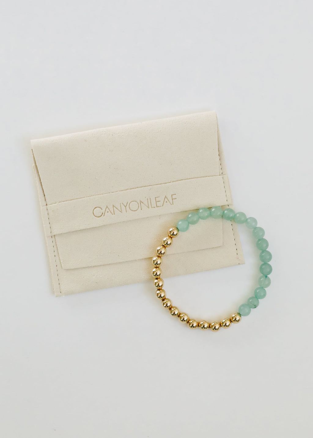 Aventurine Gemstone + 14K Gold Filled || Beaded Stretch Bracelets