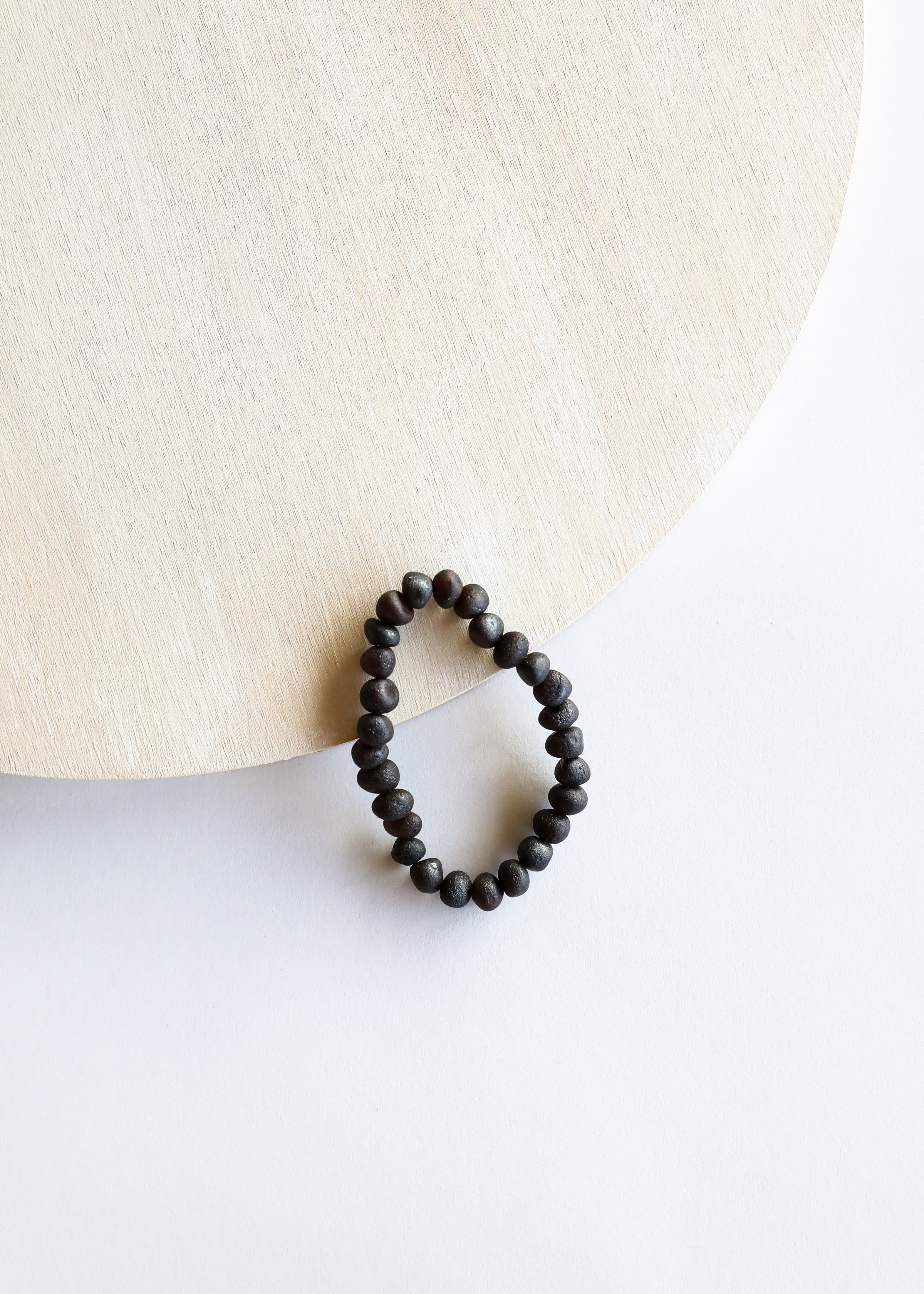 Raw Black Baltic Sea Amber || Bracelet Set