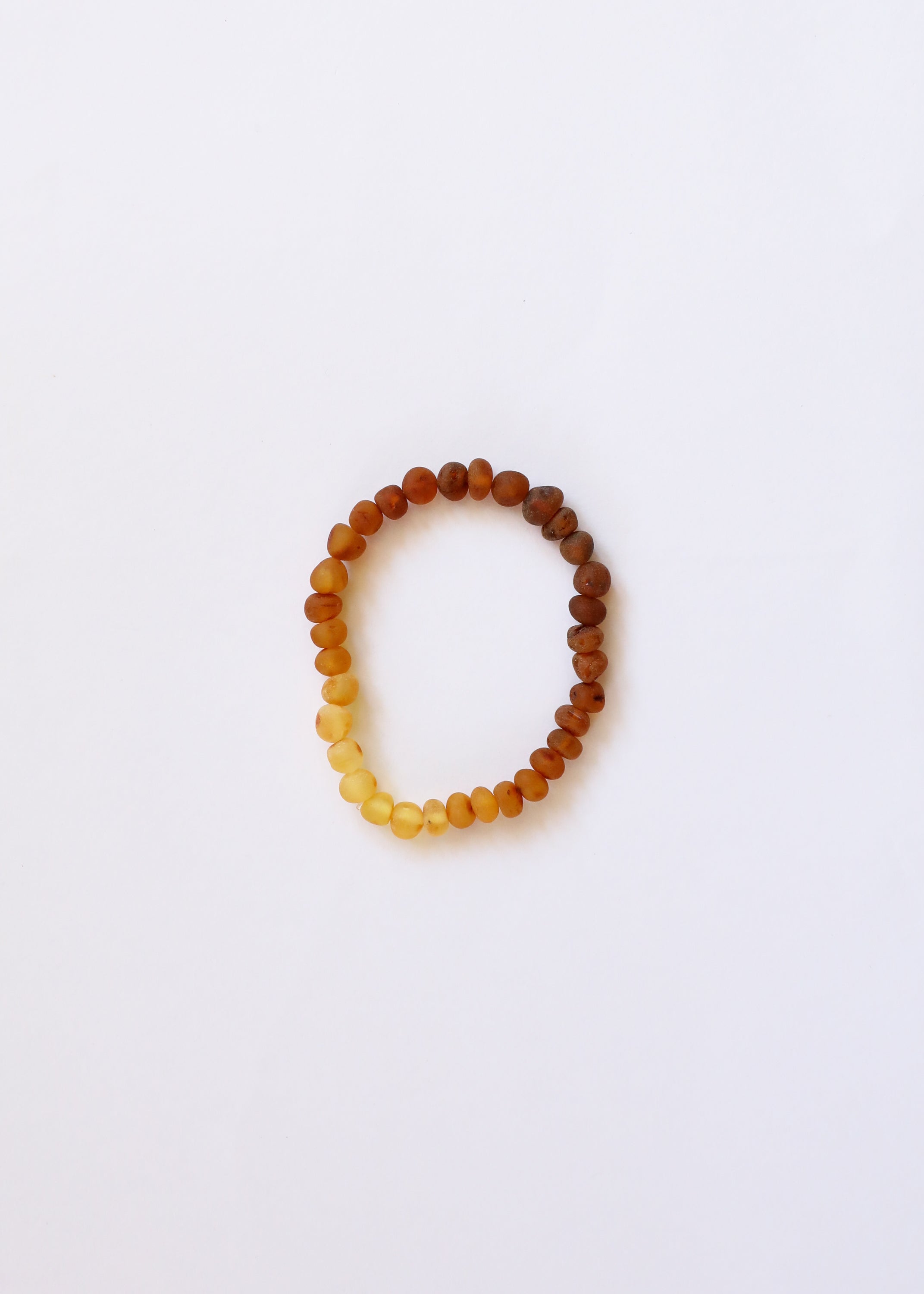 Raw Baltic Amber + Sunflower || Adult Bracelet