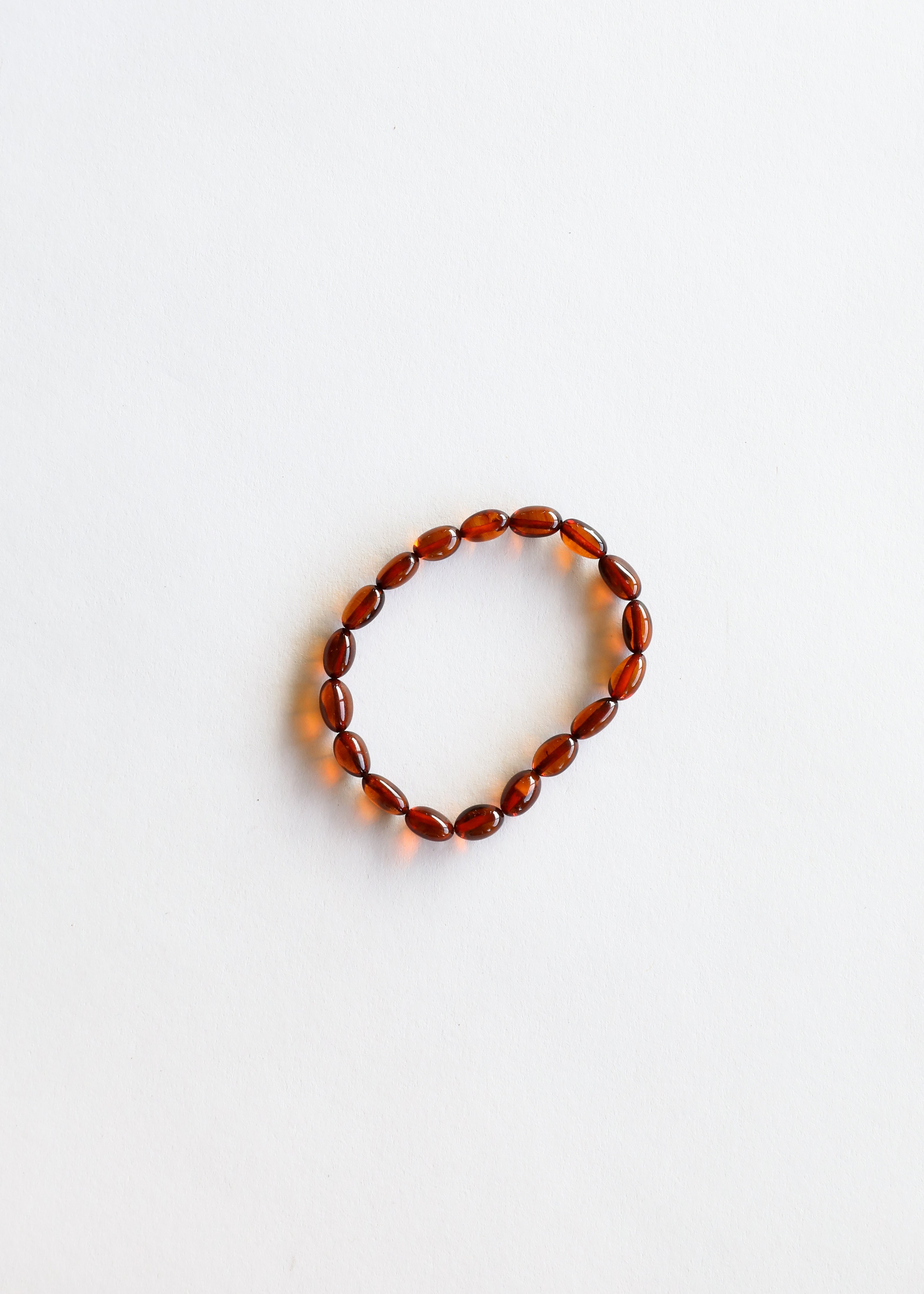 Polished Cognac Baltic Amber || Classic || Bracelet or Anklet