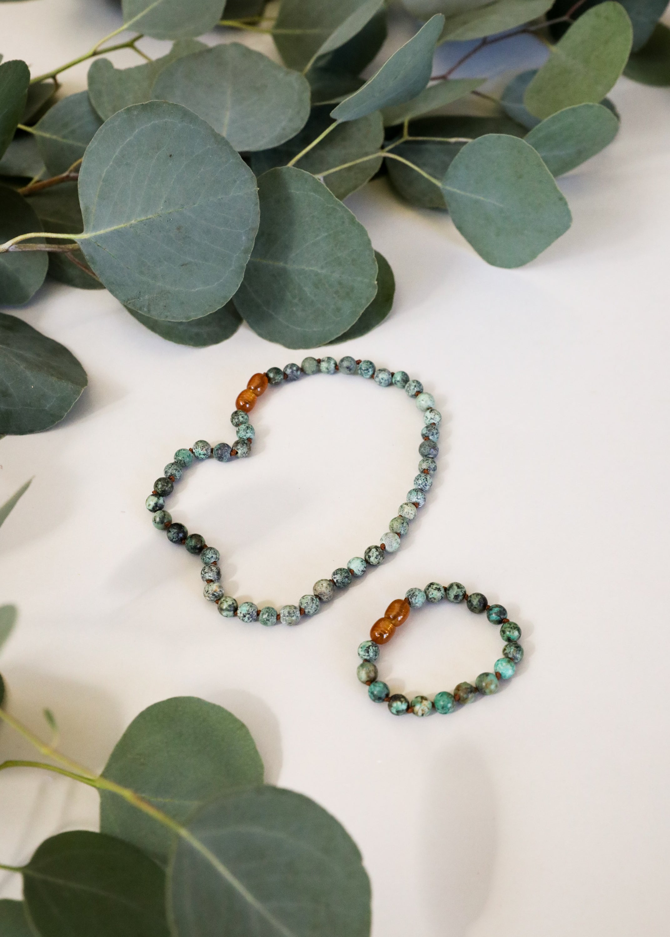 Pure Gemstone + Turquoise Jasper || Anklet or Bracelet