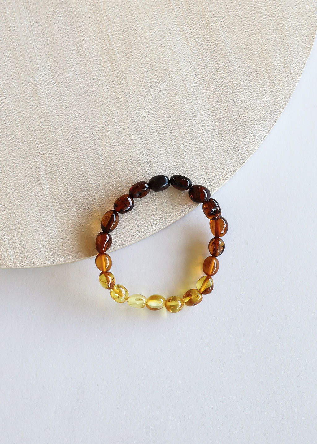 Polished Ombre Baltic Sea Amber || Adult Bracelet