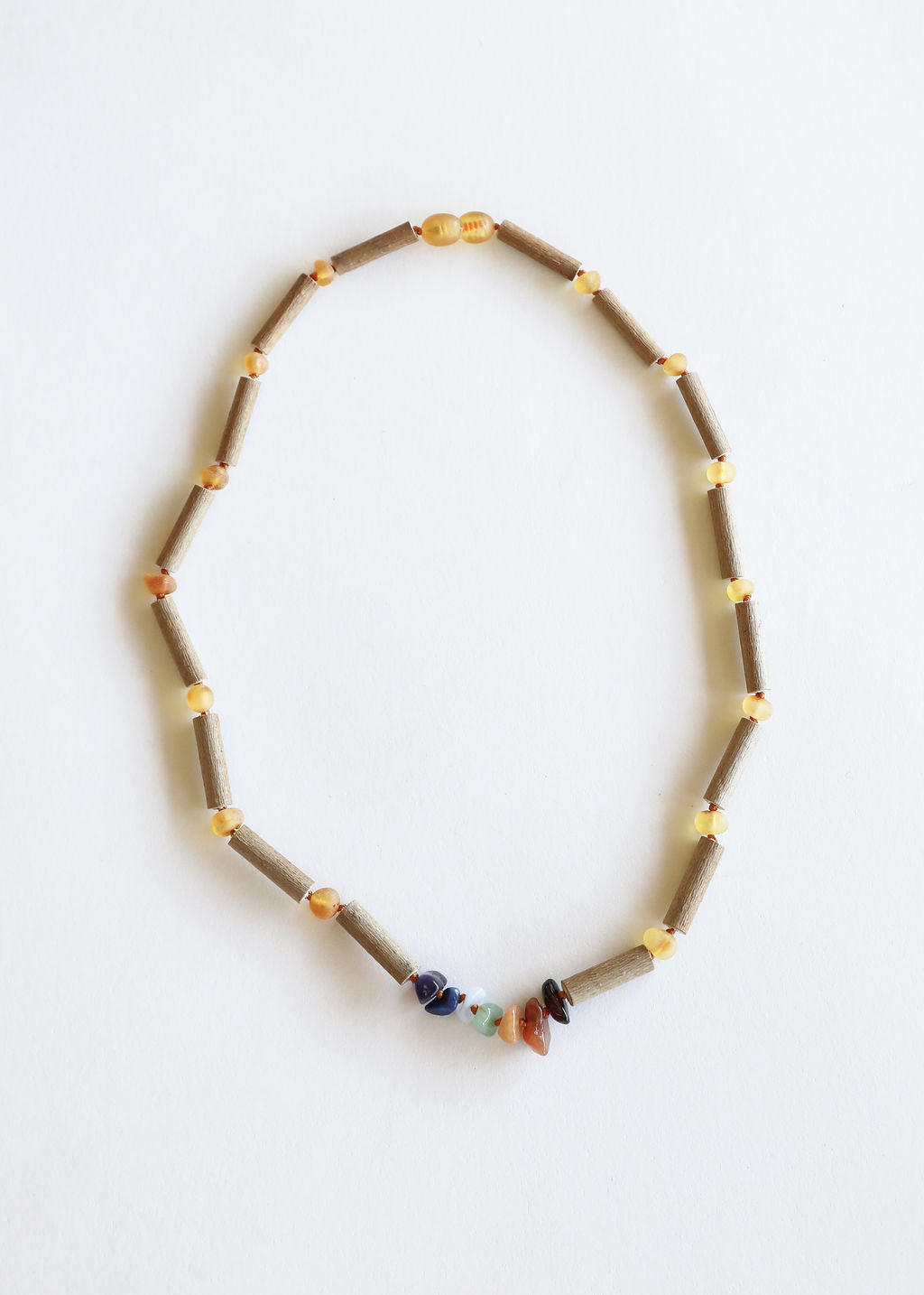 Hazelwood + Raw Chakra Crystal Necklace