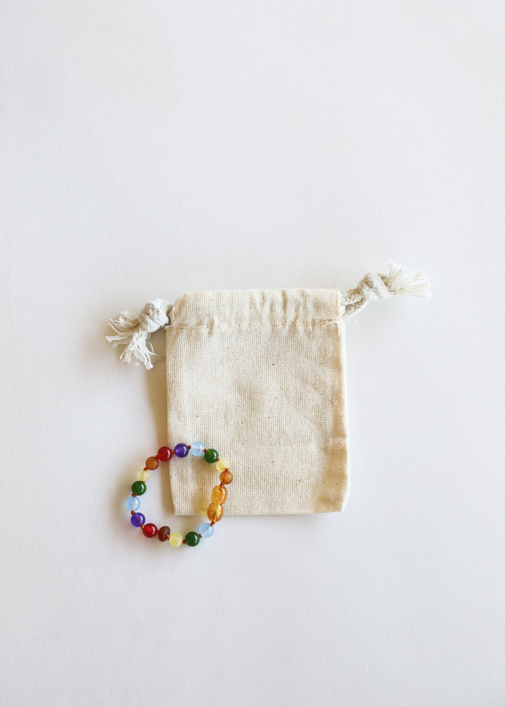 Raw Baltic Amber + Gemstone Rainbow || Anklet • Bracelet