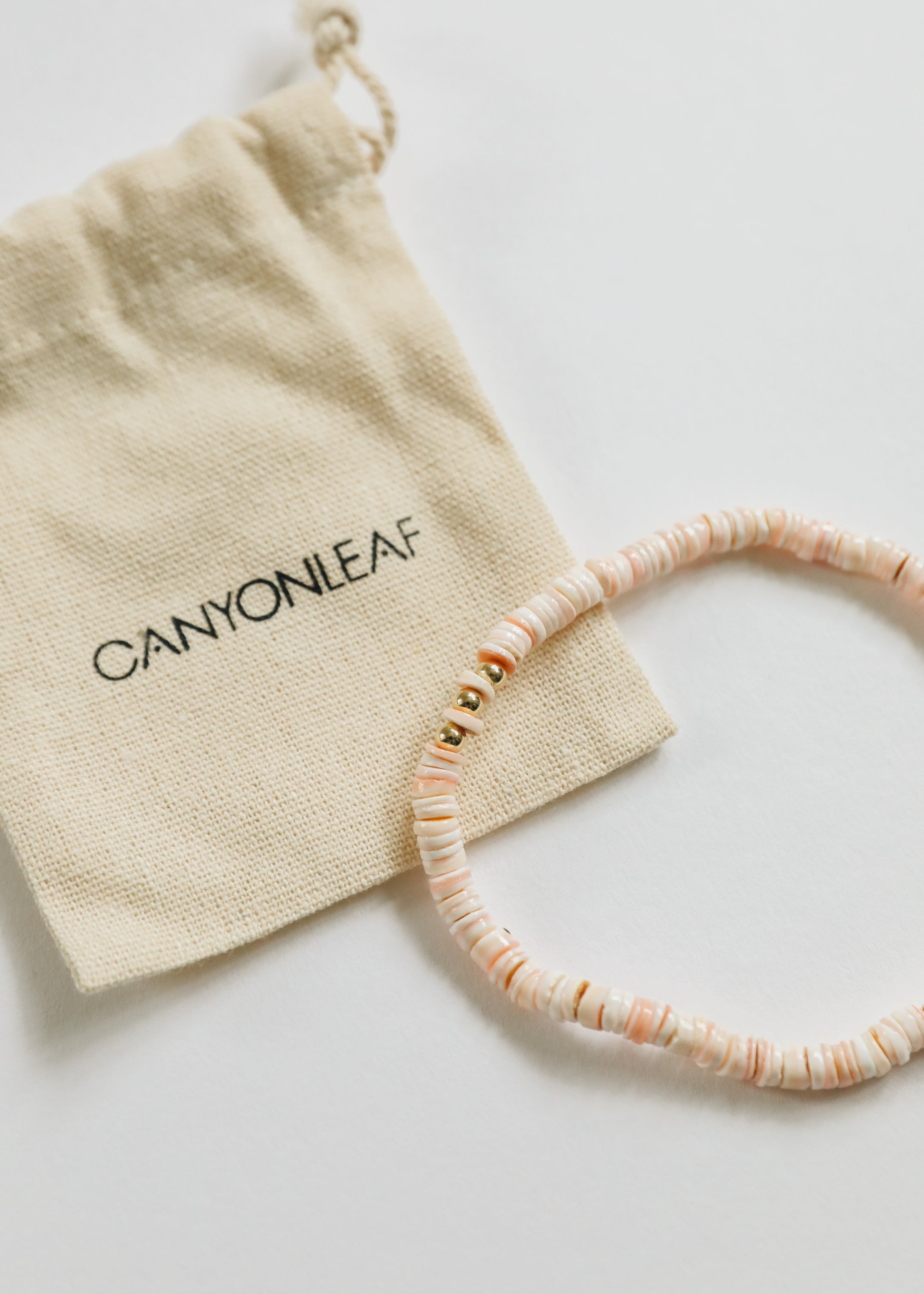 Pure Sea Shell + 14k Gold Filled || Stretch Anklet or Bracelet