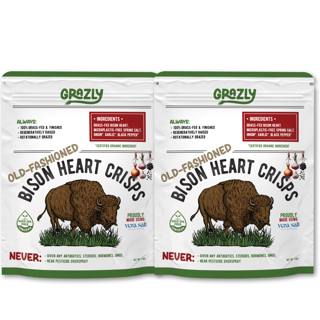 Bison Heart Crisps - 100% Grass-Fed/Finished