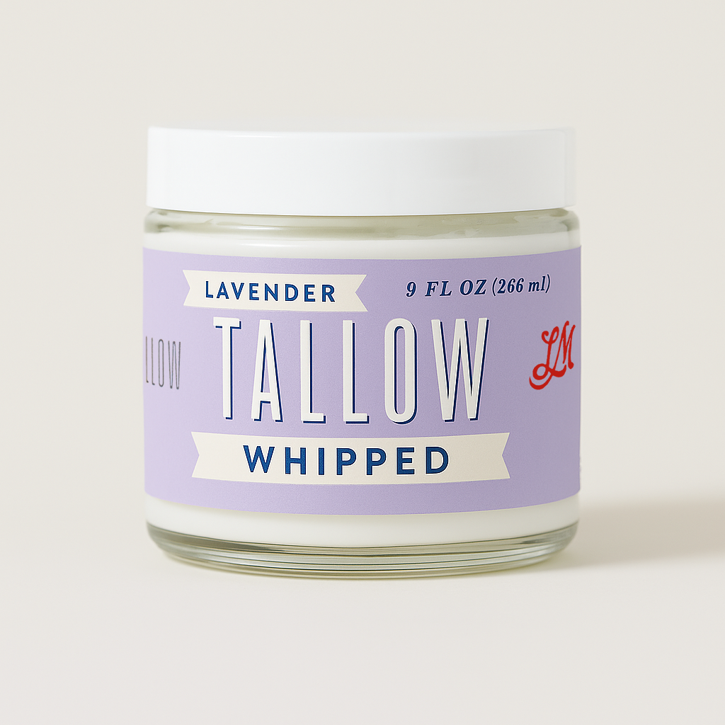 Lavender Tallow Gift Set - Premium Relaxation Bundle | Skincare, Candle & Soap