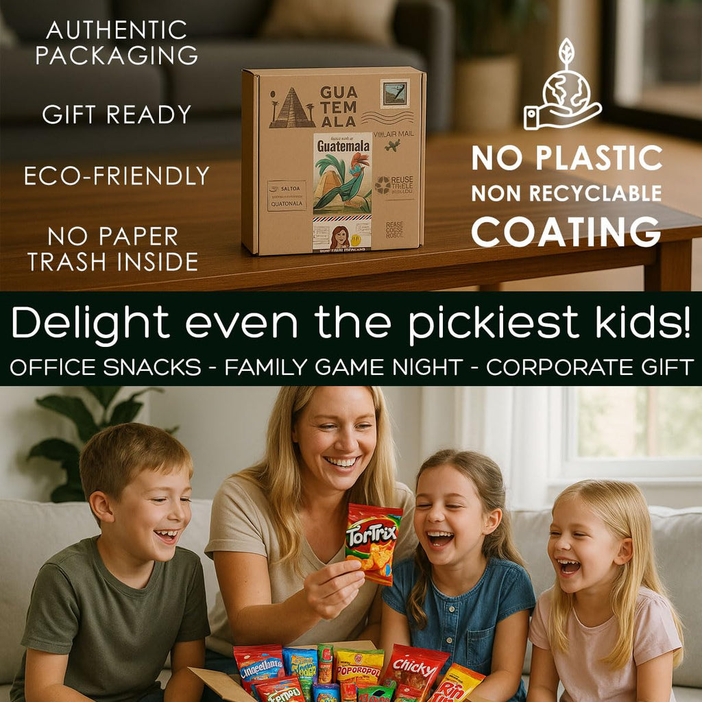 Guatemala International Snack Box | 19 Authentic Treats + Free Gift