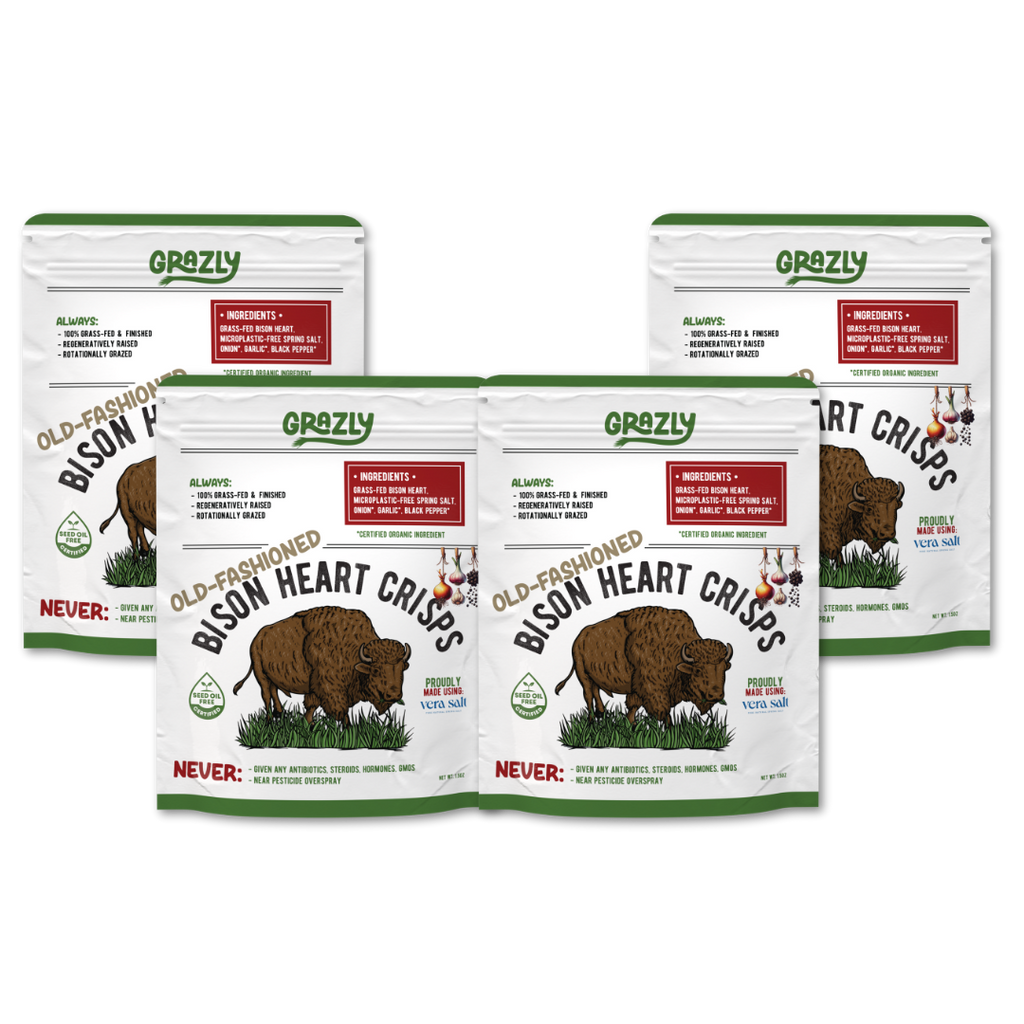 Bison Heart Crisps - 100% Grass-Fed/Finished