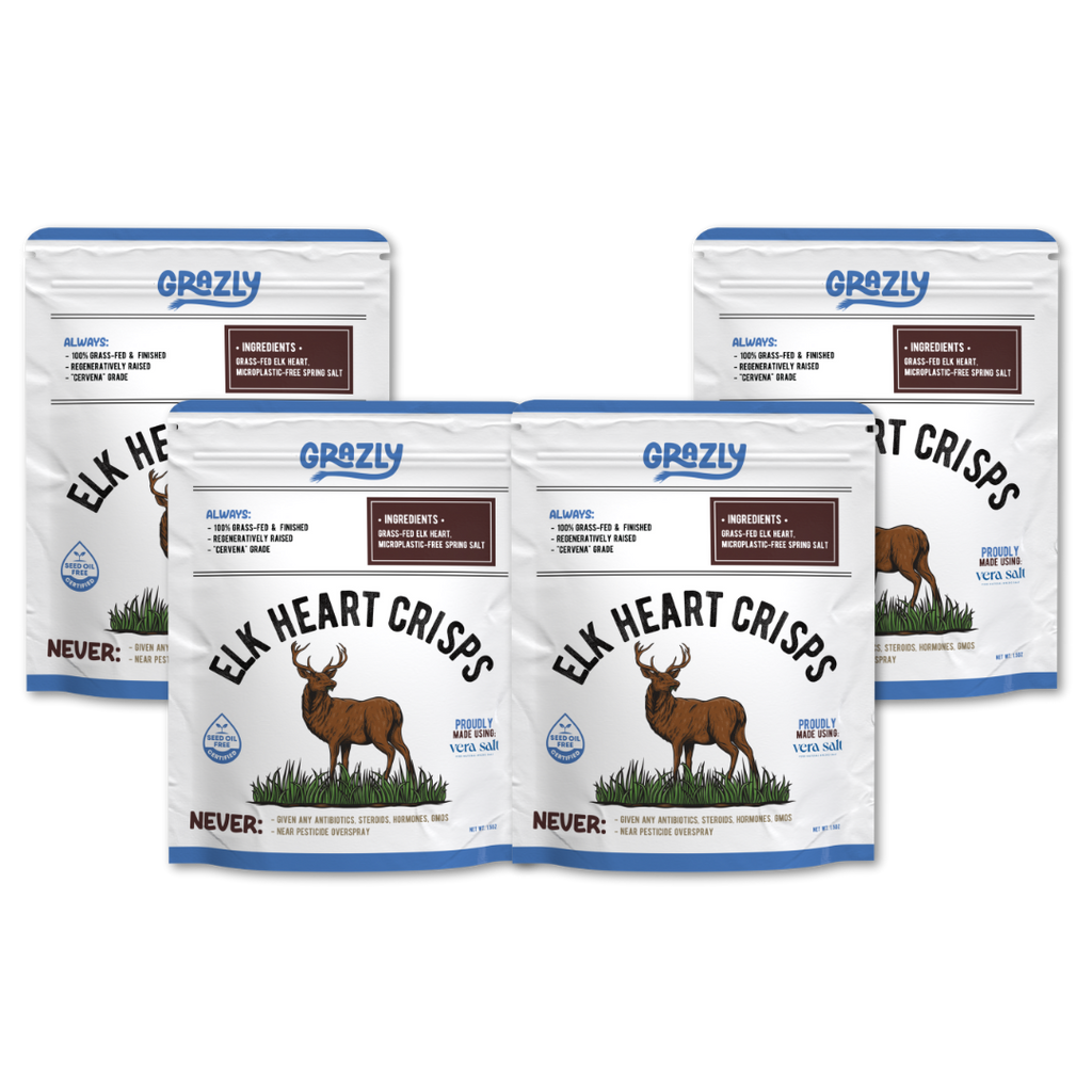 Elk Heart Crisps - 100% Grass-Fed/Finished