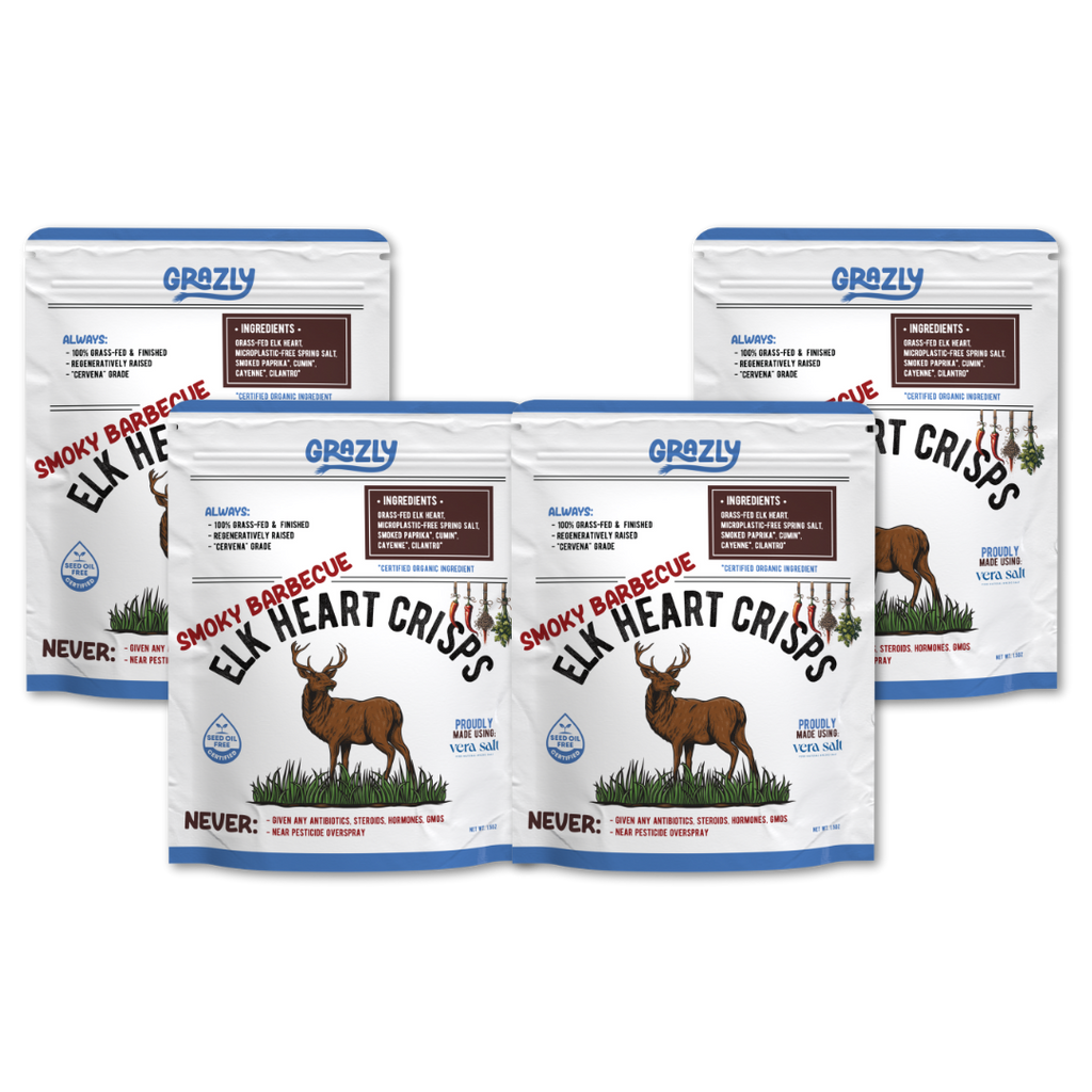 Elk Heart Crisps - 100% Grass-Fed/Finished