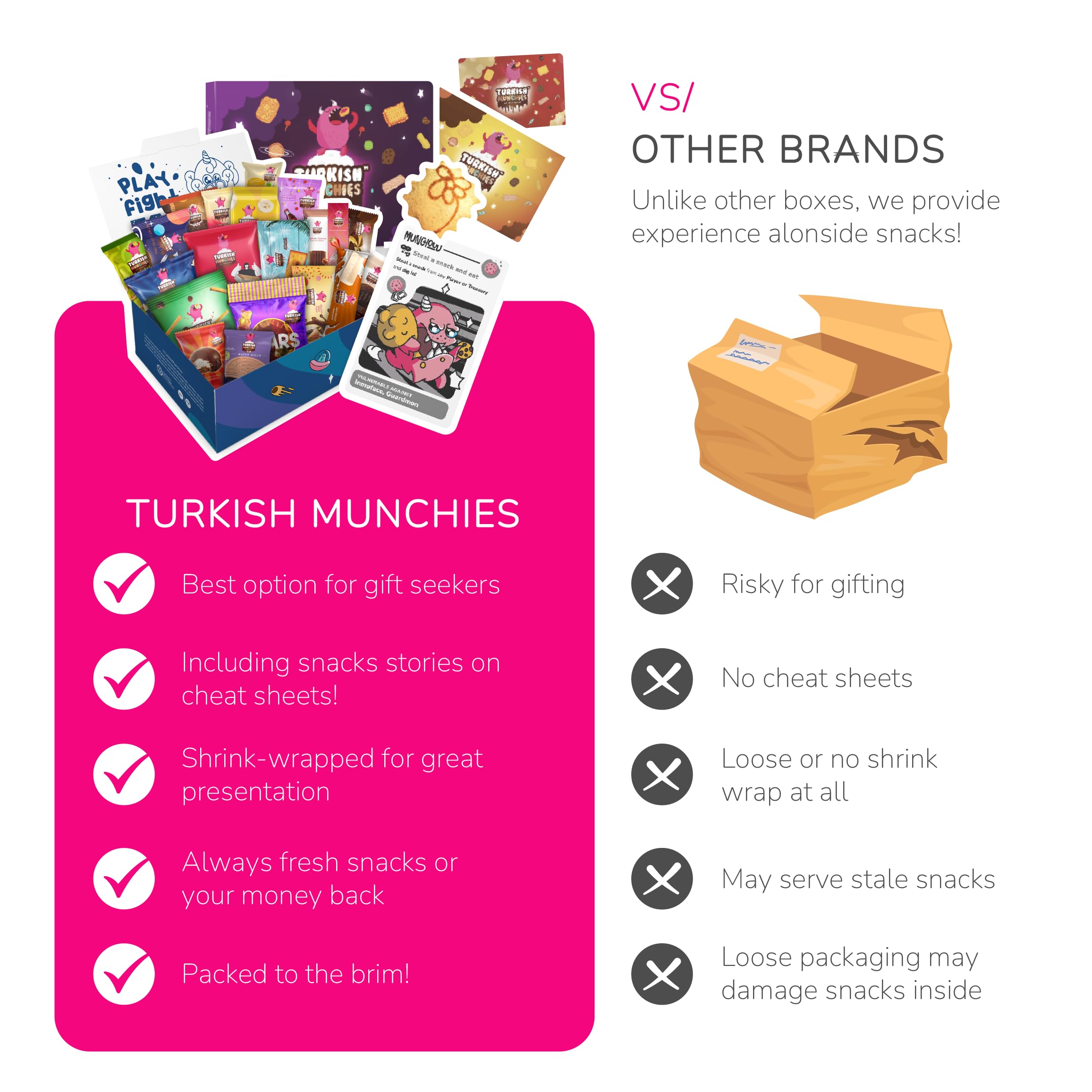 Turkish Munchies International Snack Box - 12 Premium Exotic Snacks