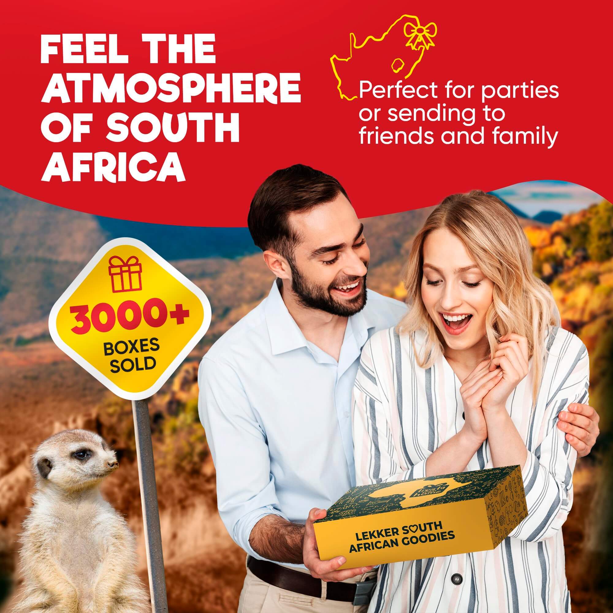Premium South African Snack Box - 36 Authentic Treats & Confectionery