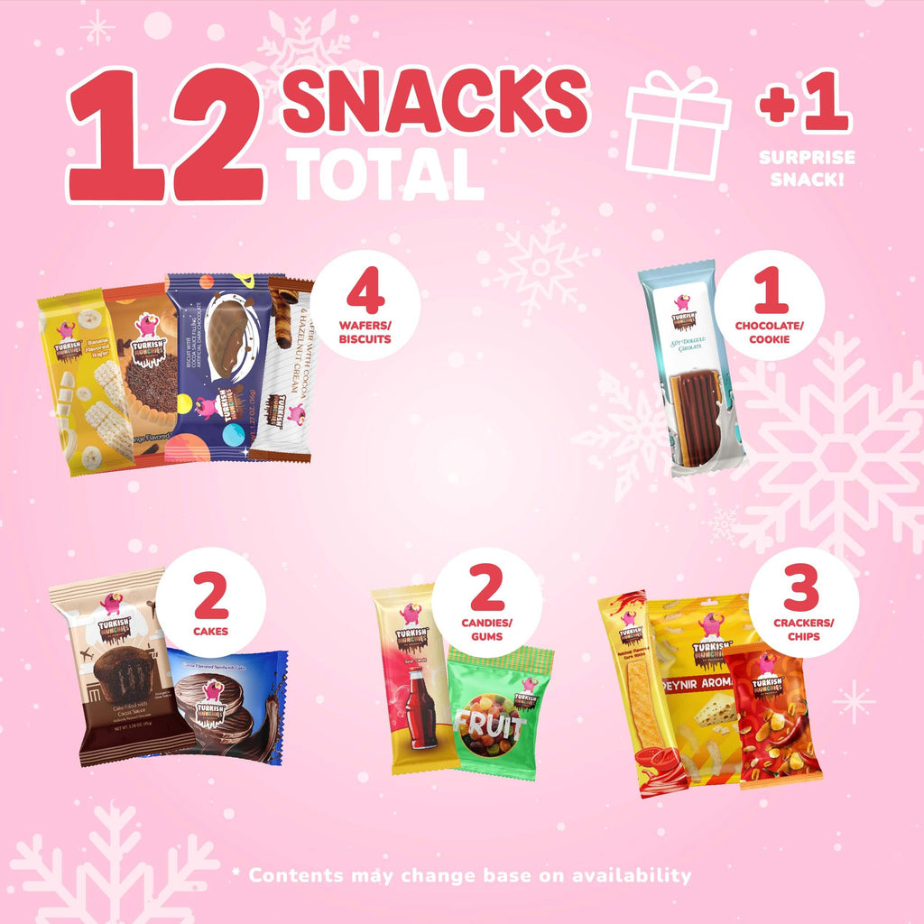 TikTok Viral Premium Turkish Snack Box - 12 Authentic Treats