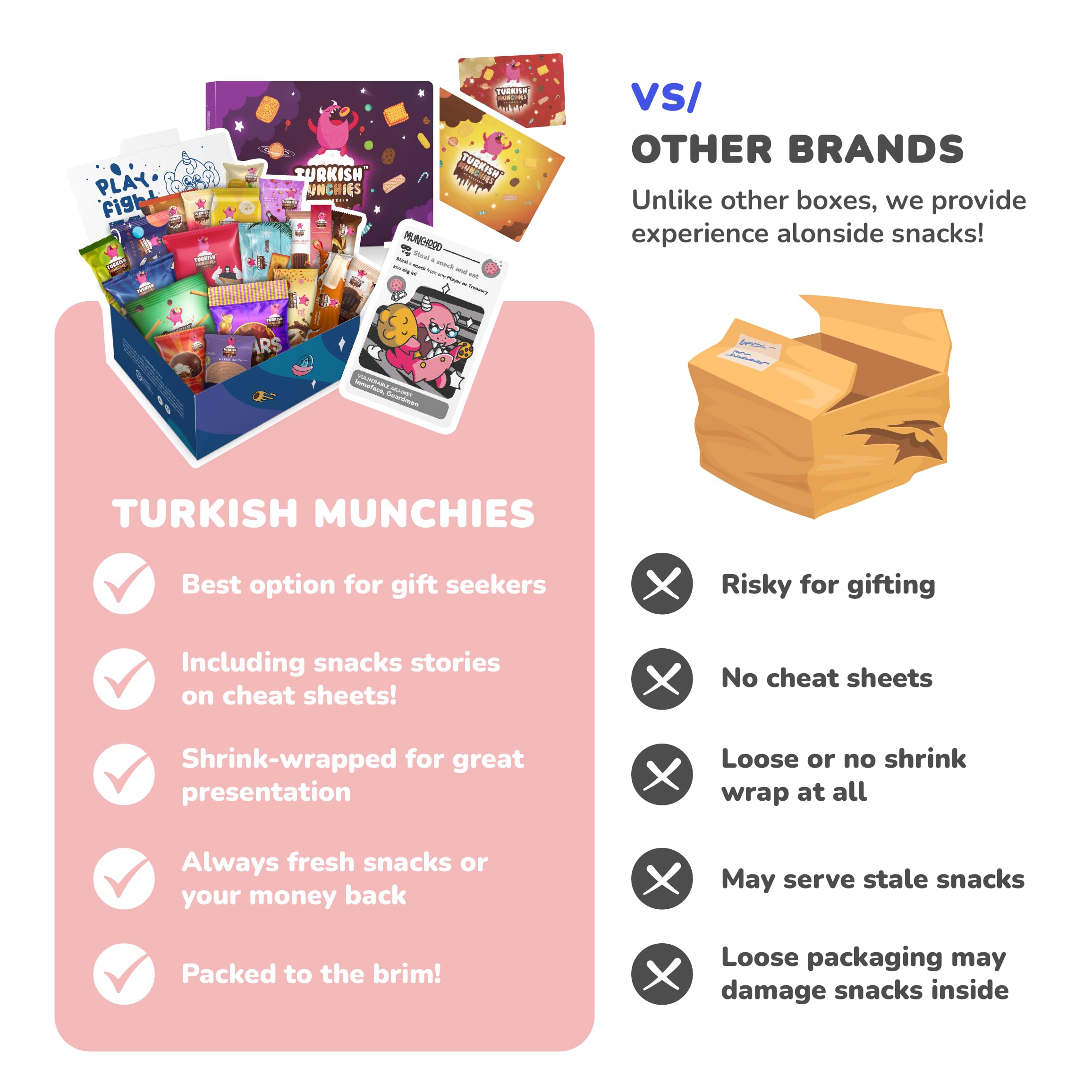 Turkish Munchies International Snack Box - 12 Premium Exotic Snacks