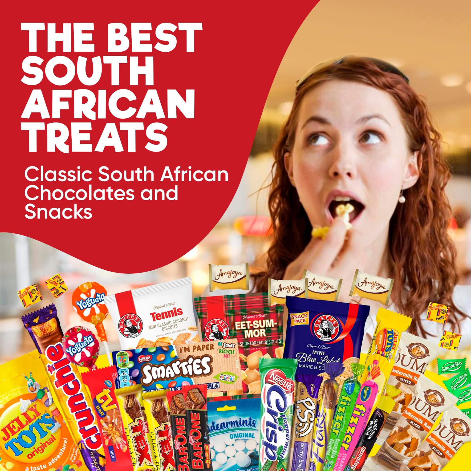 Premium South African Snack Box - 36 Authentic Treats & Confectionery
