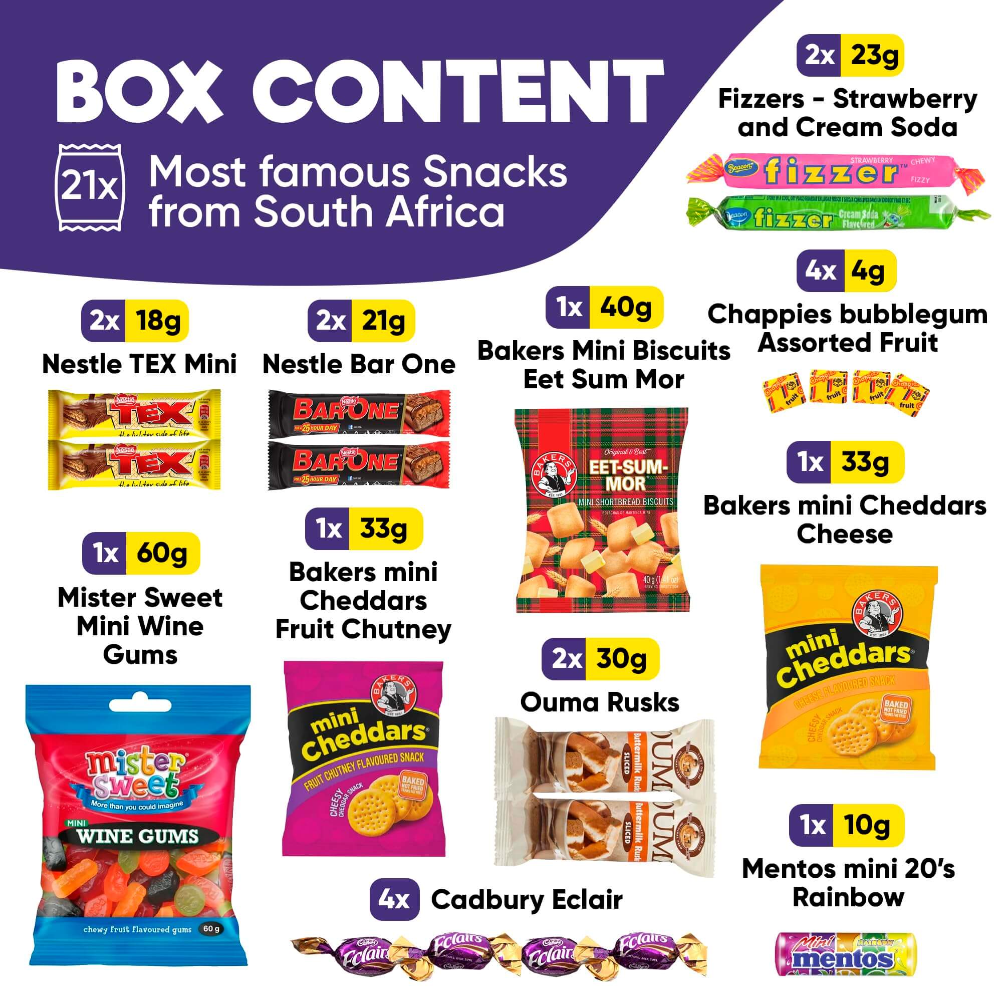 Premium South African Snack Box - 36 Authentic Treats & Confectionery