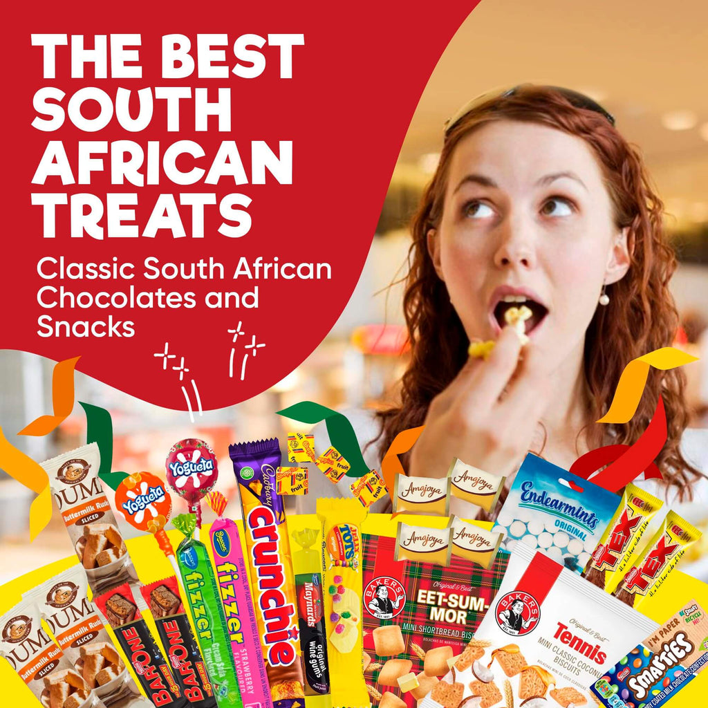 Premium South African Snack Box - 36 Authentic Treats & Confectionery