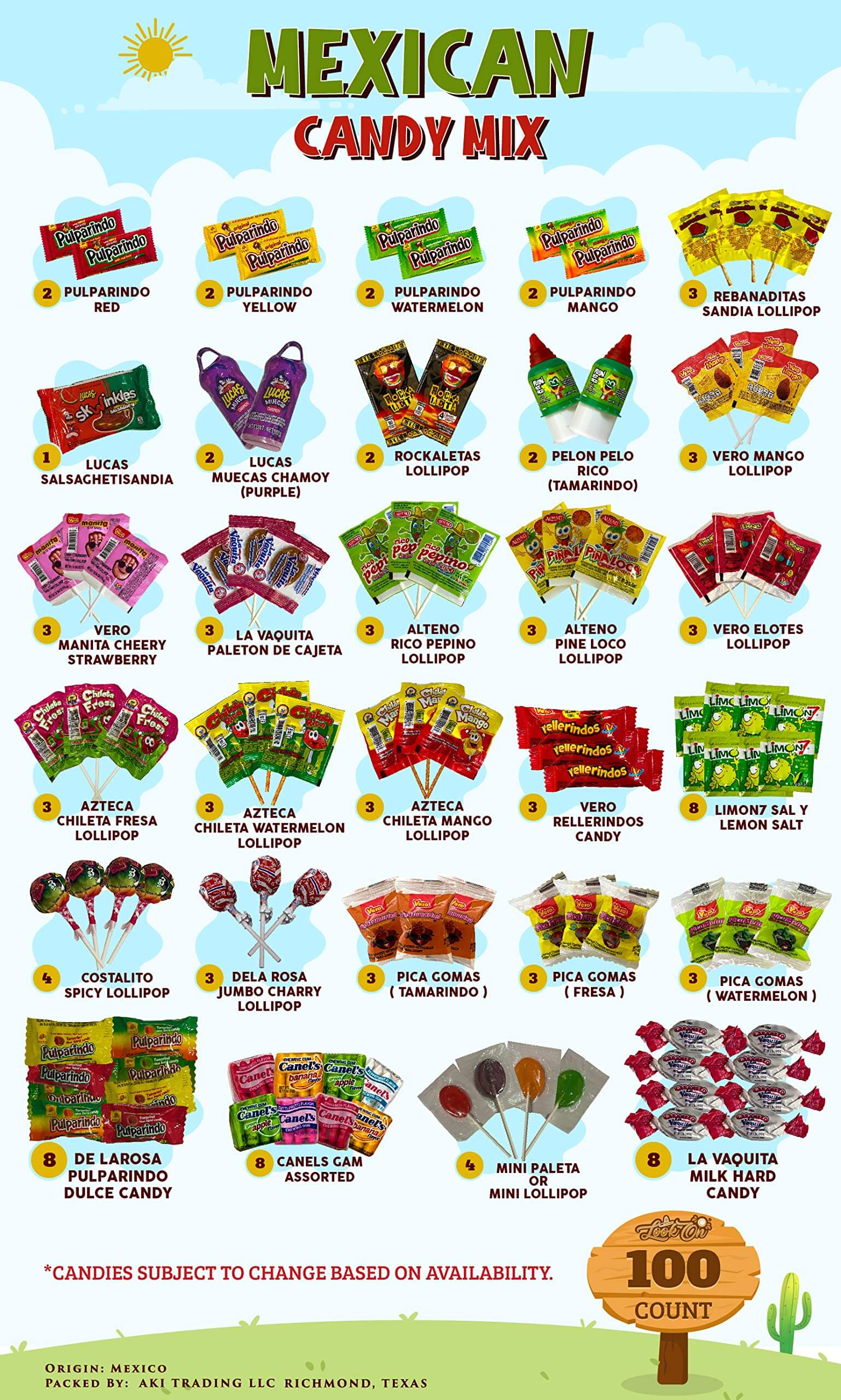 Mexican Candy Variety Pack - Authentic Dulces Mexicanos Mix