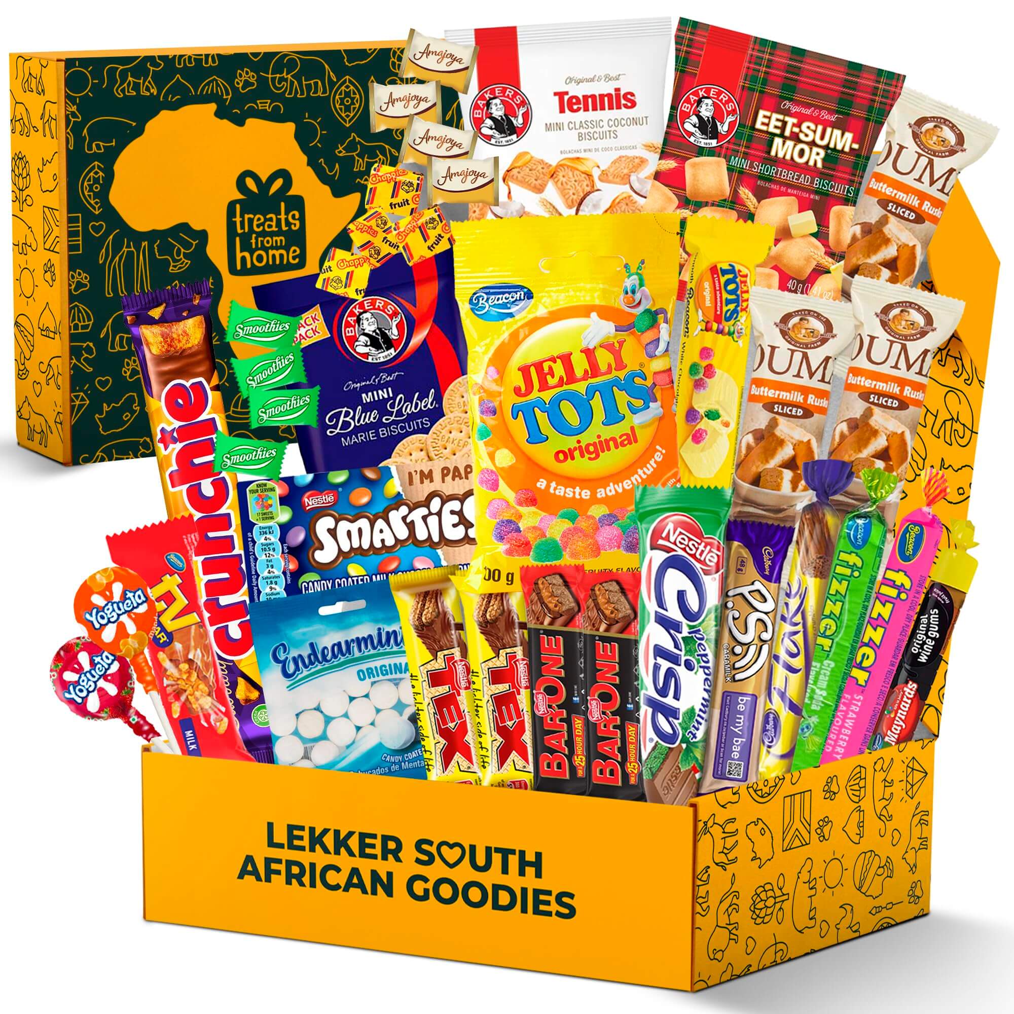 Premium South African Snack Box - 36 Authentic Treats & Confectionery