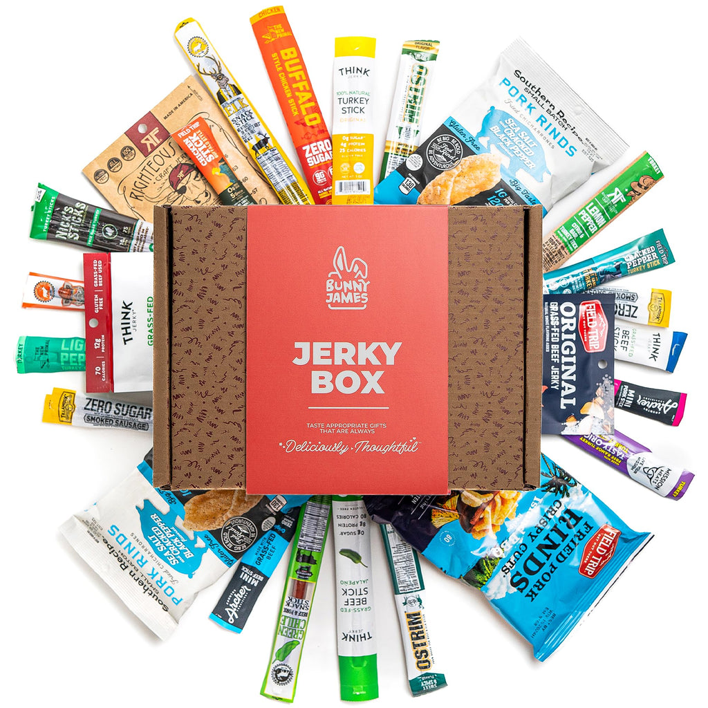 Premium Beef Jerky Gift Basket - Exotic Variety Pack for Men
