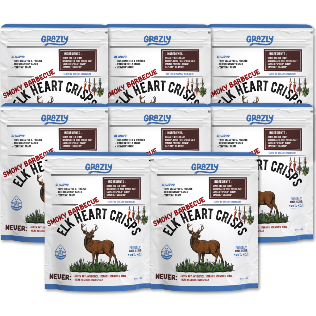 Elk Heart Crisps - 100% Grass-Fed/Finished
