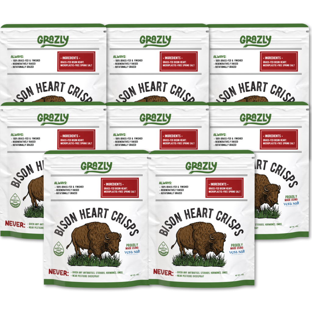 Bison Heart Crisps - 100% Grass-Fed/Finished