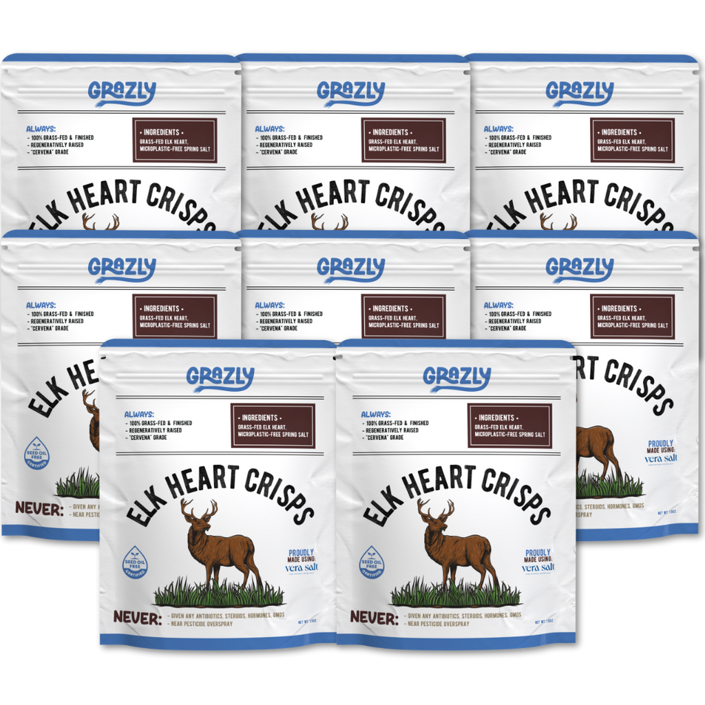 Elk Heart Crisps - 100% Grass-Fed/Finished