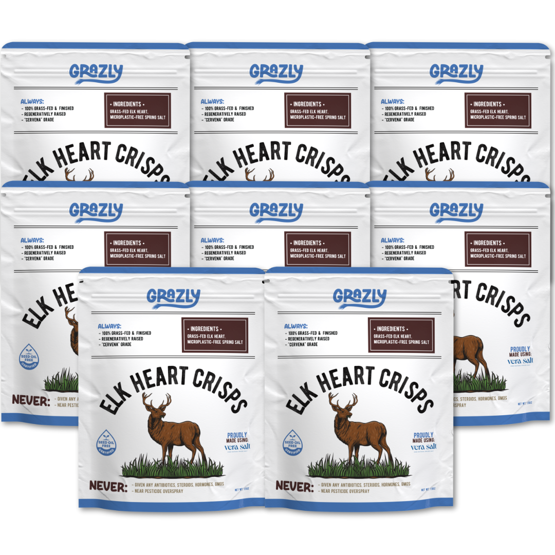 Elk Heart Crisps - 100% Grass-Fed/Finished