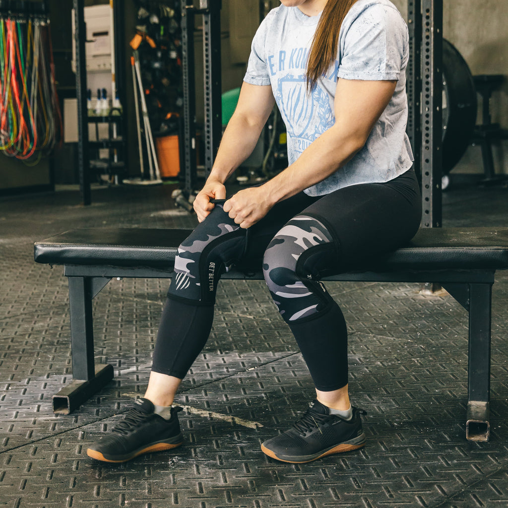 Bear KompleX Knee Sleeves - Black Camo