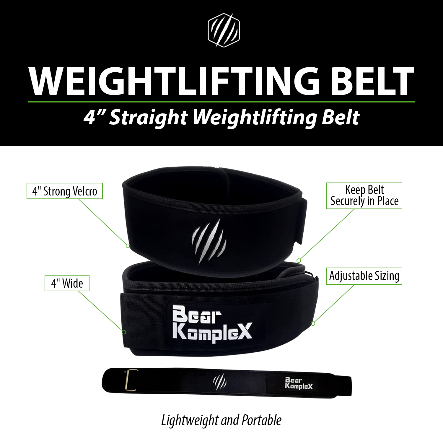 BKX - STRAIGHT 4" Belt