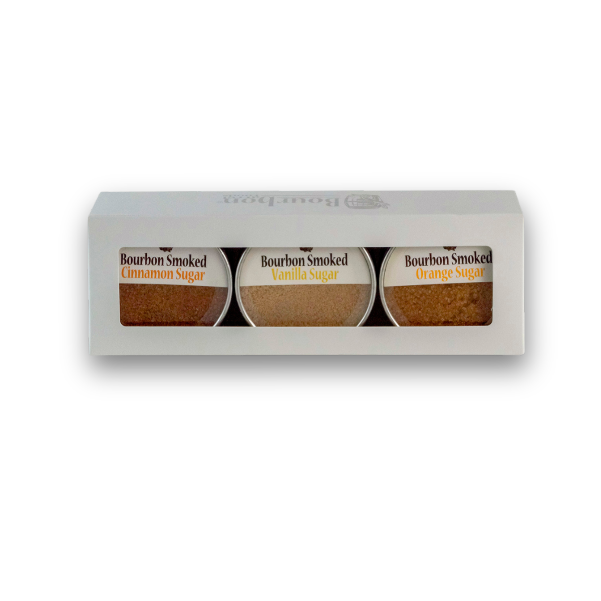 Bourbon Smoked Sugars Trio - Orange, Vanilla, Cinnamon