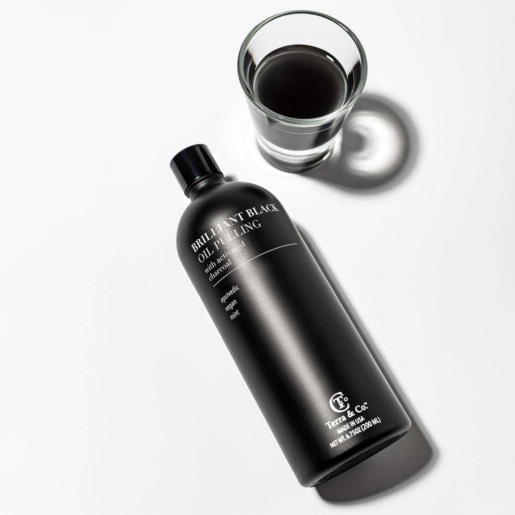 Brilliant Black® Oil Pulling – Ayurvedic Mouthwash for Teeth Whitening, Detox & Gum Health
