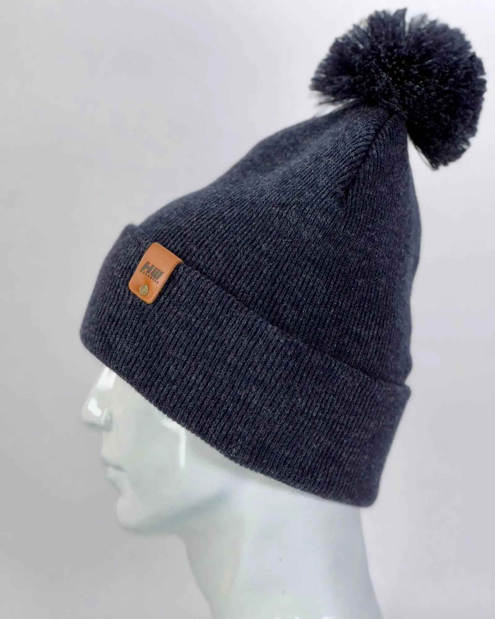 CPP1 HAAKWEAR PomPom Beanie - Made in USA - Denim Blue