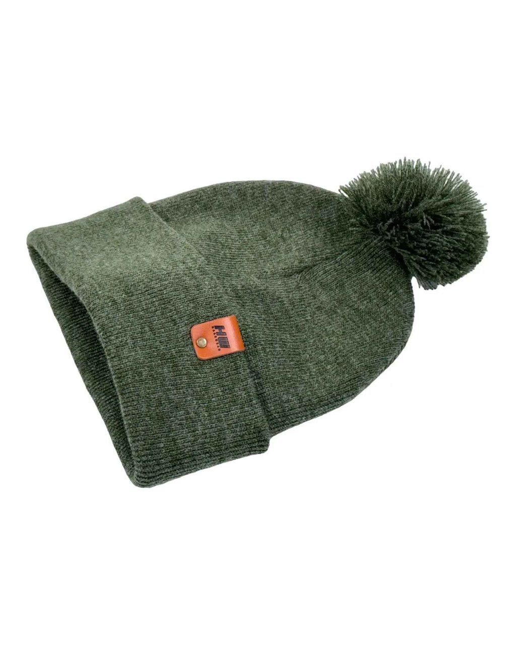 CPP1 HAAKWEAR PomPom Beanie - Made in USA - Forest Green