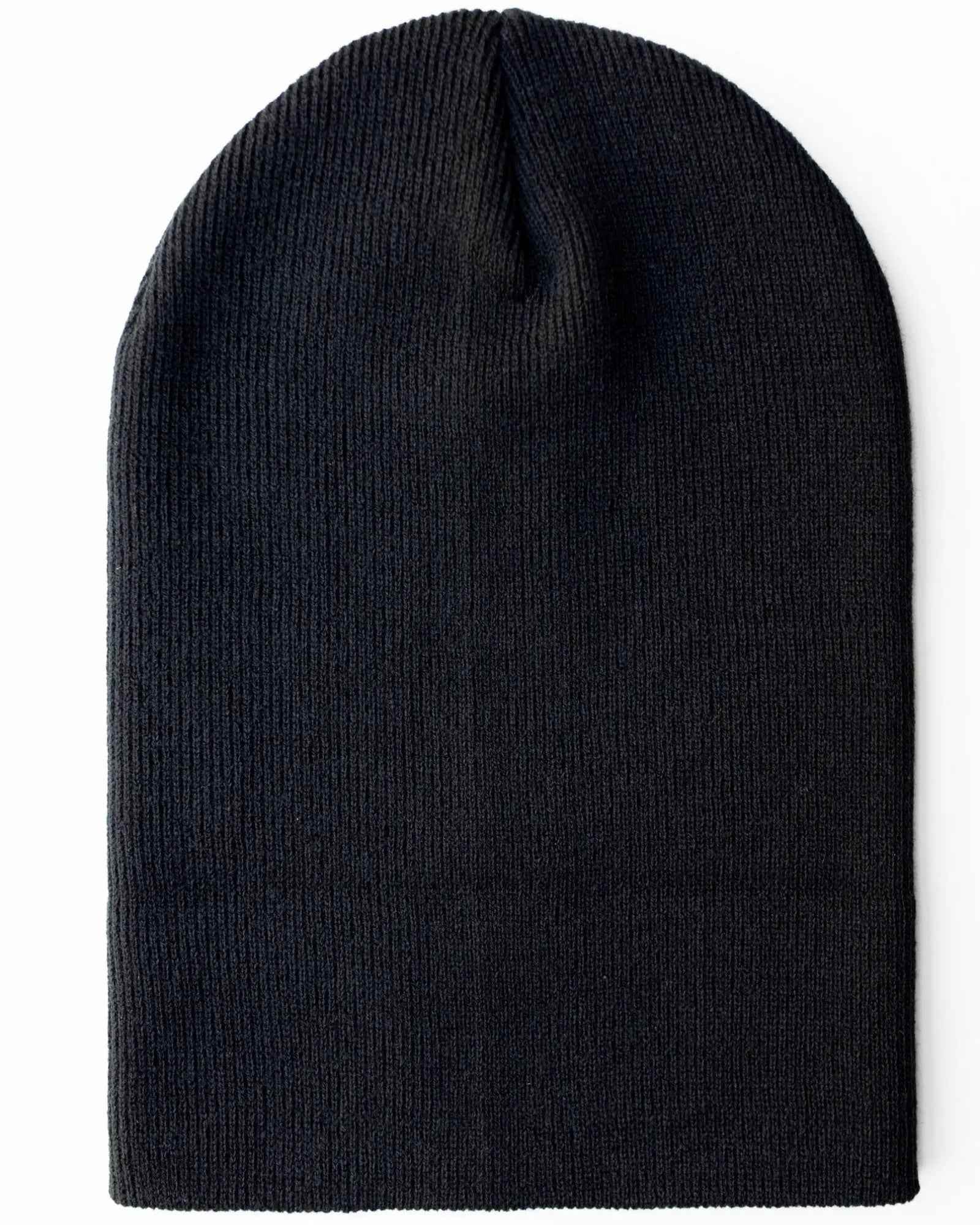 CS101 HAAKWEAR Traditional Silent Cuffed Beanie, Midnight Black