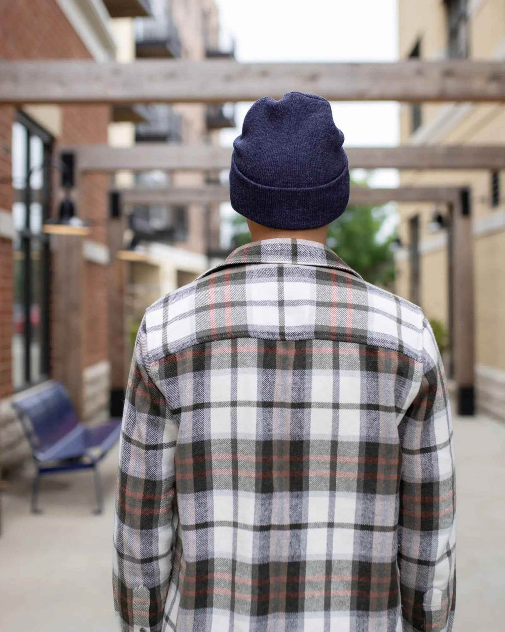 CS106 HAAKWEAR Traditional Silent Cuffed Beanie, Denim Blue