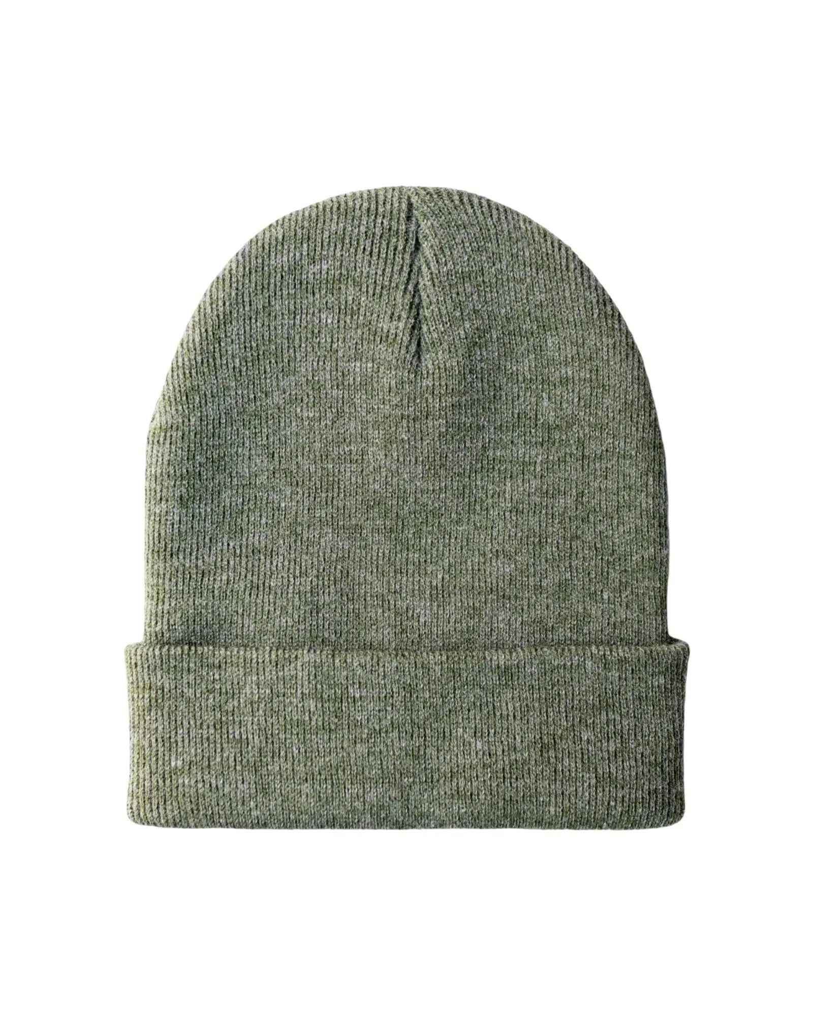 CS107 HAAKWEAR Traditional Silent Cuffed Beanie, Forest Green