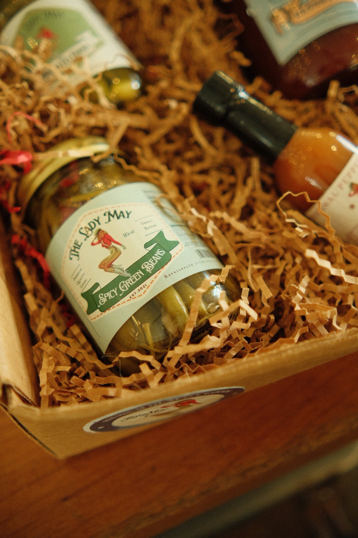 Deluxe Bloody Mary Gift Box - Complete Bar Set with Mix, Hot Sauce & Pickled Veggies | Lady May