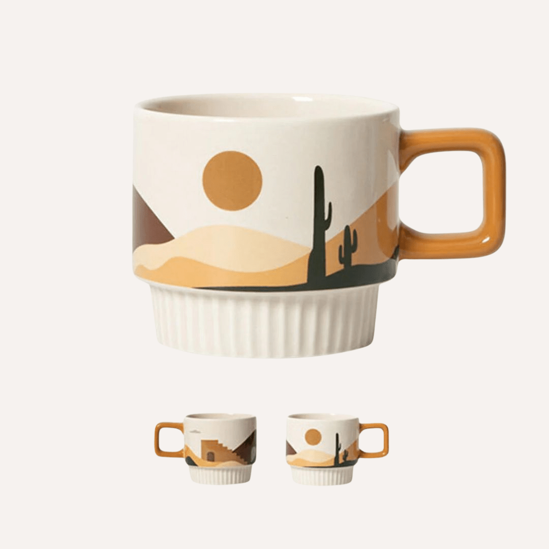 Desert Vibe Artisanal Mug | Handcrafted Ceramic