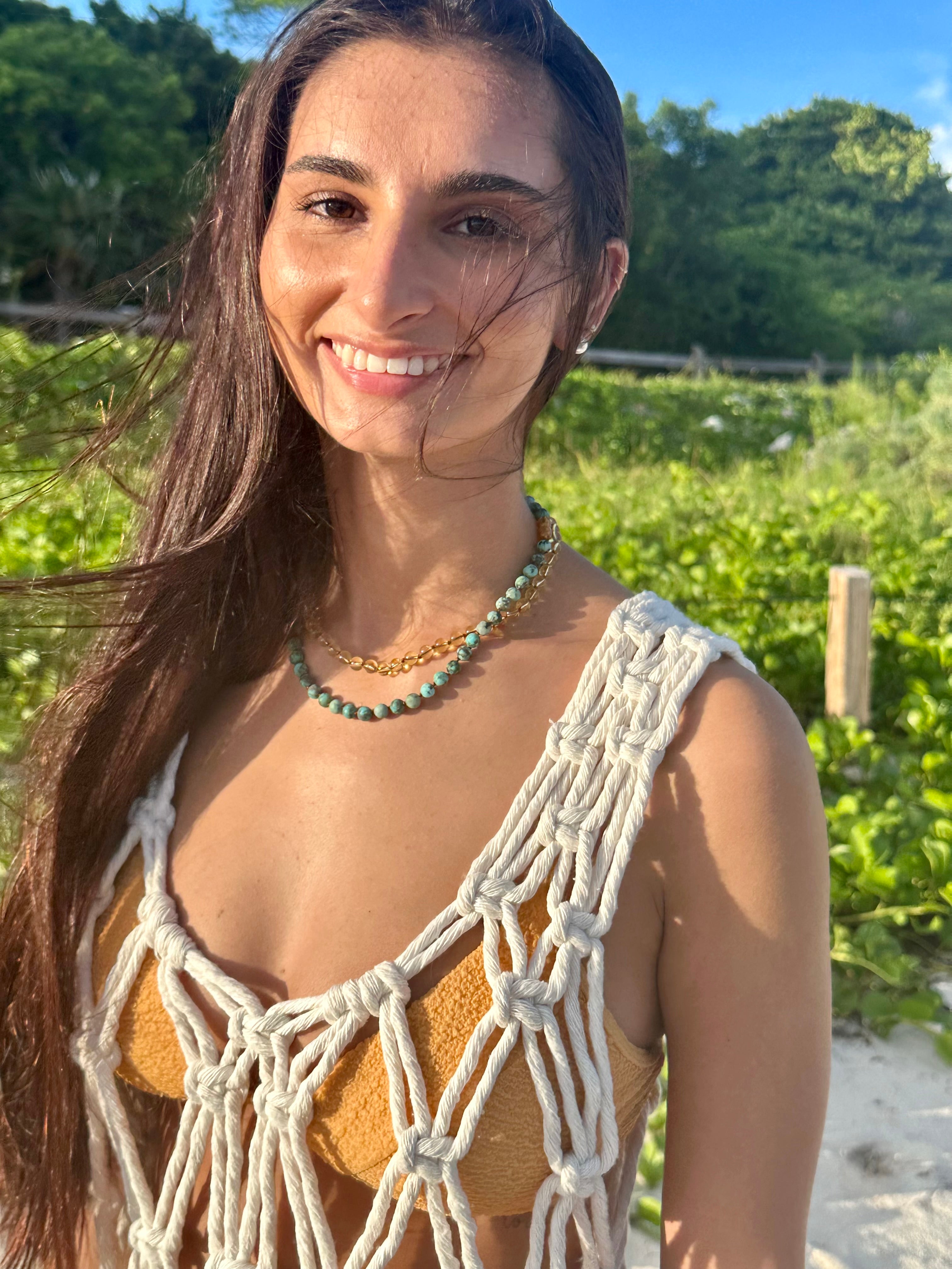 Pure Gemstone + Turquoise Jasper || Necklace